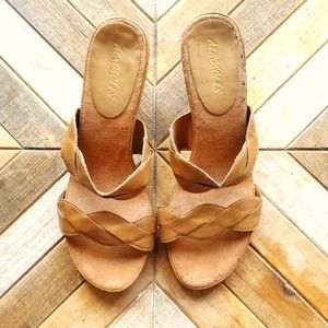 Tan leather Strappy Sandals